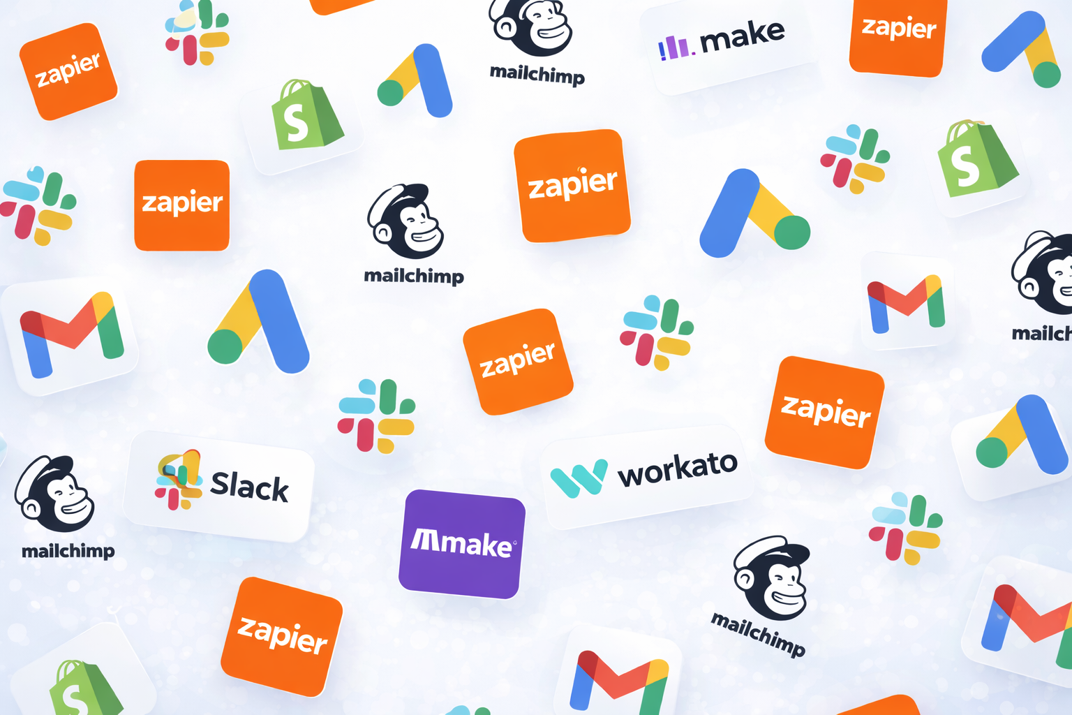 Integration platforms and productivity apps logos